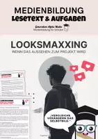 Vorschau - Text - Looksmaxxing - Social Media Schönheitsideale und Filter - Deckblatt