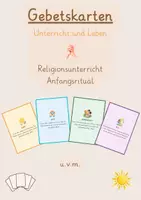 Vorschau - Poster - Gebetskarten Anfangsritual Religionsunterricht Grundschrift - Deckblatt