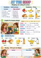 Vorschau - Arbeitsblätter - Englisch Klasse 6 Vertretungsstunde - Food und Shopping - Seite 3