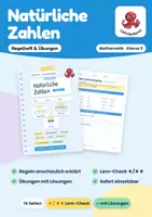 Vorschau - Arbeitsblätter - Natürliche Zahlen Kl. 5 | Regelheft & Übungen - Deckblatt