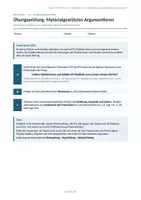 Vorschau - Klassenarbeiten - Übungsprüfung Materialgestütztes Argumentieren - Seite 1