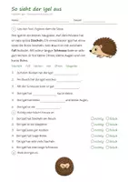 Vorschau - Arbeitsblätter - Lapbook Igel Klasse 1/2 – Sachunterricht Grundschule mit Faltvorlagen, Infotexten und Lösungen (Herbst, HSU) - Seite 2