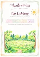 Vorschau - Lehrpläne/Lehrermaterial - Phantasiereise "Die Lichtung" - Entspannung & DaZ - Deckblatt
