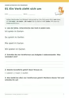 Vorschau - Arbeitsblätter - Verben konjugieren - Klasse 2 mit Lösungen - Seite 1