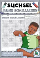 Vorschau - Arbeitsblätter - Materialpaket "In der Schule" (Meine Schulsachen + Im Klassenzimmer) DaZ - Seite 1