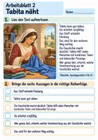 Vorschau - Arbeitsblätter - Tabita hilft vielen Menschen | Religion Klasse 3 Arbeitsblätter | Evangelische Religionslehre | 10 Arbeitsblätter als PDF - Seite 2