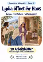 Vorschau - Arbeitsblätter - Lydia öffnet ihr Haus | Religion Klasse 3 Arbeitsblätter | Evangelische Religionslehre | 10 Arbeitsblätter als PDF - Deckblatt