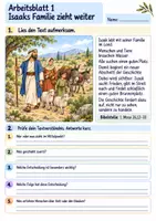Vorschau - Arbeitsblätter - Isaak findet Frieden am Brunnen | Religion Klasse 3 Arbeitsblätter | Evangelische Religionslehre | 10 Arbeitsblätter als PDF - Seite 1