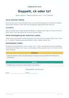 Vorschau - Arbeitsblätter - Doppelkonsonanten, ck oder tz? | Arbeitsblätter mit Lösungen - Deckblatt