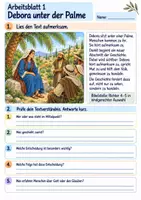 Vorschau - Arbeitsblätter - Debora macht Mut | Religion Klasse 3 Arbeitsblätter | Evangelische Religionslehre | 10 Arbeitsblätter als PDF - Seite 1