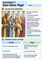 Vorschau - Arbeitsblätter - Simeon und Hanna freuen sich über Jesus | Religion Klasse 3 Arbeitsblätter | Evangelische Religionslehre | 10 Arbeitsblätter als PDF - Seite 3