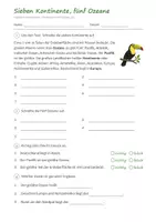Vorschau - Arbeitsblätter - Lapbook Kontinente Klasse 3/4 – Sachunterricht Grundschule mit Faltvorlagen, Infotexten und Lösungen (Ozeane, Tiere, HSU) - Seite 2