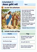 Vorschau - Arbeitsblätter - Jesus hilft der Tochter des Jairus | Religion Klasse 3 Arbeitsblätter | Evangelische Religionslehre | 10 Arbeitsblätter als PDF - Seite 3