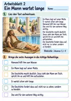 Vorschau - Arbeitsblätter - Jesus hilft einem Mann am Teich | Religion Klasse 3 Arbeitsblätter | Evangelische Religionslehre | 10 Arbeitsblätter als PDF - Seite 2