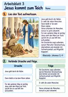 Vorschau - Arbeitsblätter - Jesus hilft einem Mann am Teich | Religion Klasse 3 Arbeitsblätter | Evangelische Religionslehre | 10 Arbeitsblätter als PDF - Seite 3