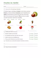 Vorschau - Arbeitsblätter - Lapbook Herbst Klasse 1/2 – Mini-Lapbook Sachunterricht Grundschule mit Faltvorlagen, Lesetexten und Lösungen (HSU) - Seite 3