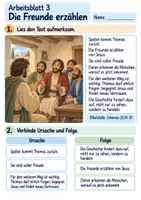 Vorschau - Arbeitsblätter - Thomas begegnet dem auferstandenen Jesus | Religion Klasse 3 Arbeitsblätter | Evangelische Religionslehre | 10 Arbeitsblätter als PDF - Seite 3