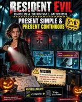 Vista previa - Hojas de trabajo - Resident evil: Present simple and present continuous - Portada