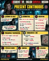 Vista previa - Hojas de trabajo - Resident evil: Present simple and present continuous - página 2