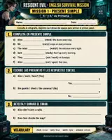 Vista previa - Hojas de trabajo - Resident evil: Present simple and present continuous - página 3