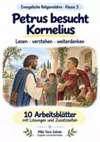 Vorschau - Arbeitsblätter - Petrus besucht Kornelius | Religion Klasse 3 Arbeitsblätter | Evangelische Religionslehre | 10 Arbeitsblätter als PDF - Deckblatt