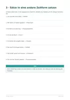 Vorschau - Arbeitsblätter - Zeitformen erkennen und bilden | Arbeitsblätter mit Lösungen - Seite 3