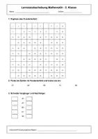 Vorschau - Arbeitsblätter - Lernstandserhebungen_2.Klasse/Geld/1x1/Hundertertafel - Seite 1