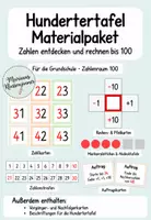 Vorschau - Fördermaterial/Inklusion - Hunderterfeld/-tafel mit Auftragskarten zum Auflegen - Deckblatt