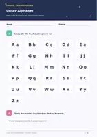 Vorschau - Arbeitsblätter - Gross und Kleinbuchstaben Klasse 1 Deutsch - Seite 1
