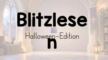 Vorschau - Präsentationen/Tafelbilder - 🎃 Blitzlesen Halloween | Leseübung mit Bewegung & Sound | MP4 | Klasse 2–4 | Leseband - Seite 1