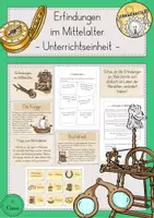 Vorschau - Stundenentwürfe - Mittelalter Erfindungen Unterrichtseinheit - Deckblatt