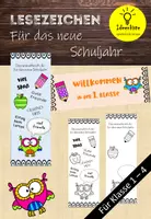 Vorschau - Mal- und Bastelvorlagen - Lesezeichen. Geschenk zum Schulanfang - Deckblatt