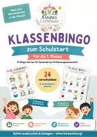 Vorschau - Spiele - Klassenbingo zum Schulstart- Ideal zum Kennenlernen der Klasse - Deckblatt