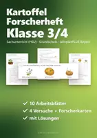 Vorschau - Arbeitsblätter - Kartoffel Forscherheft Klasse 3/4 – Sachunterricht Herbst mit 4 Versuchen, Protokollen, Sachtext und Lösungen (HSU) - Seite 1