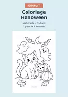 Aperçu - Autre type de ressources - Coloriage Halloween gratuit - Maternelle - Page de couverture