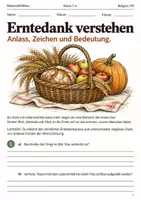 Vorschau - Arbeitsblätter - Erntedank Arbeitsheft Klasse 5–6 - Deckblatt