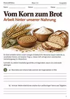 Vorschau - Arbeitsblätter - Vom Korn zum Brot Arbeitsheft Klasse 5–6 - Deckblatt