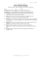 Vorschau - Klassenarbeiten - Ökologie Klausur Q1 – Artverschiebung & Konkurrenz - Seite 1