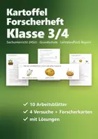 Vorschau - Arbeitsblätter - Kartoffel Forscherheft Klasse 3/4 – Sachunterricht Herbst mit 4 Versuchen, Protokollen, Sachtext und Lösungen (HSU) - Deckblatt