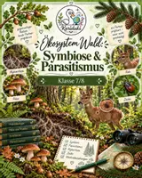 Vorschau - Arbeitsblätter - Ökosystem Wald: Symbiose und Parasitismus – Arbeitsblatt mit Lösung | Klasse 7/8 - Deckblatt