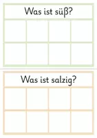 Vorschau - Spiele - Sortierspiel Geschmack | Die Sinne lernen | Kita & Vorschule | Süß, salzig, sauer & scharf | Wahrnehmung & Konzentration fördern - Seite 1