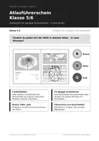 Vorschau - Unterrichtsreihen - Atlasführerschein Klasse 5/6 – für gängige Schulatlanten - Deckblatt