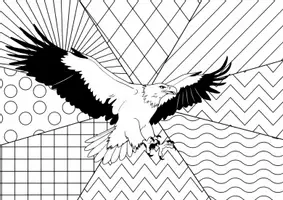 Vorschau - Arbeitsblätter - Adler - Pop Art Vorlagen Ausmalbilder - Seite 3