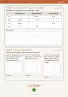 Vorschau - Klassenarbeiten - Klassenarbeit Zuordnungen und Prozentrechnung Klasse 7 – Grundwert, Prozentwert, Prozentsatz (PDF + Word) - Seite 3