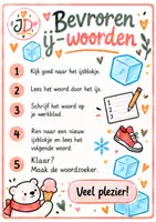 Voorbeeld - Loopspel ijsblokjes dictee letter ij VLL Zoem anker 2 - Pagina 1