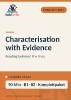 Vorschau - Stundenentwürfe - Characterisation with Evidence | Englisch Klasse 10 | Figuren charakterisieren, Belege nutzen & PEEL | 90 Min - Deckblatt