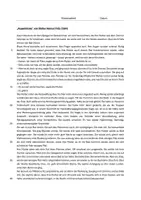Vorschau - Klassenarbeiten - Klassenarbeit Kurzgeschichte Augenblicke - Seite 1