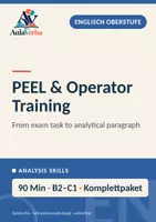Vorschau - Stundenentwürfe - PEEL & Operator Training | Englisch Oberstufe | Operatoren, Analyse & PEEL | 90 Min - Deckblatt