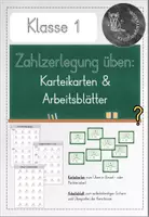 Vorschau - Arbeitsblätter - Zahlzerlegung: Karteikarten und Arbeitsblatt - Deckblatt