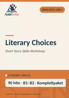 Vorschau - Stundenentwürfe - Literary Choices | Englisch Klasse 10 | Gestaltungsmittel in Kurzgeschichten analysieren | 90 Min - Deckblatt